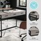 Martha Stewart 19.75 in. D X 47.25 in. W X Engineered Wood, Steel, Gray Top/Oil Rubbed Bronze Frame ZG-ZP-028-GY-BK-MS - alternate 10